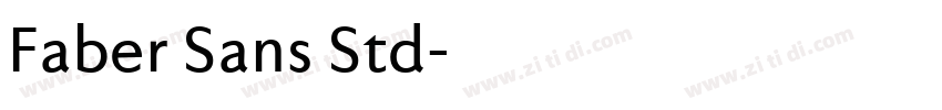 Faber Sans Std字体转换 Faber Sans Std字体转换